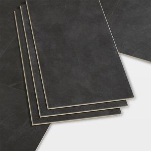 Image of GoodHome Bachata Slate Tile effect Luxury vinyl click flooring 2.6m² Pack