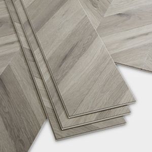 Image of GoodHome Jazy Grey Parquet effect Luxury vinyl click flooring 2.24m² Pack