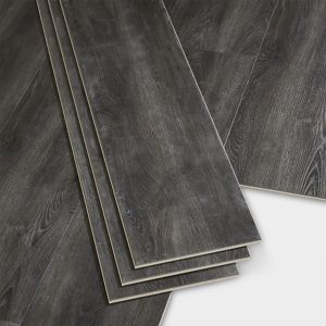 Image of GoodHome Jazy Dark grey Wood effect Luxury vinyl click flooring 2.24m² Pack
