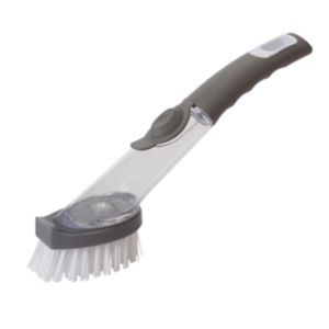 Image of Dish brush with re-fillable washing liquid handle (W)50mm