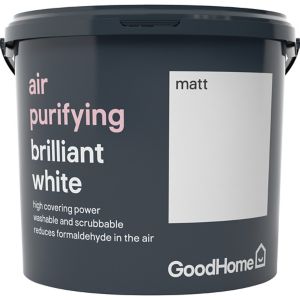 Image of GoodHome Air purifying Brilliant white Matt Emulsion paint 5L