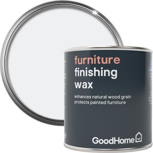 Image of GoodHome White Matt Furniture Finishing wax 0.12L