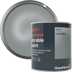 Image of GoodHome Durable Bel air Metallic effect Multi-surface paint 0.75L