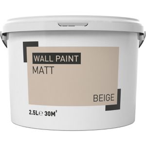 Image of Beige Matt Emulsion paint 2.5L
