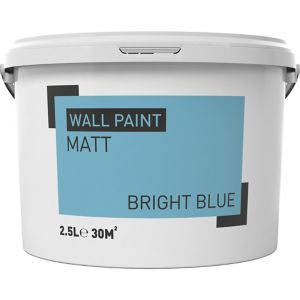 Image of Bright blue Matt Emulsion paint 2.5L