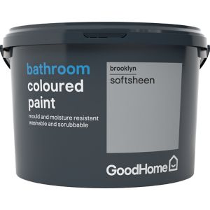 Image of GoodHome Bathroom Brooklyn Soft sheen Emulsion paint 2.5L