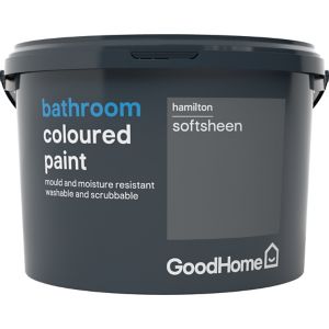 Image of GoodHome Bathroom Hamilton Soft sheen Emulsion paint 2.5L