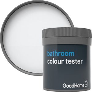Image of GoodHome Bathroom North pole Soft sheen Emulsion paint 0.05L Tester pot