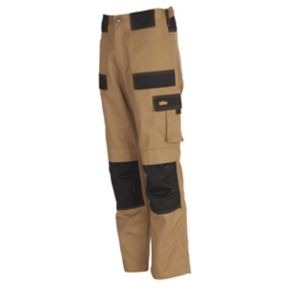 Image of Site Pointer Black & stone Men's Trousers W32" L32"