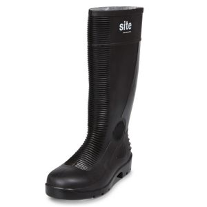Image of Site Black Trench Safety wellington boots Size 7