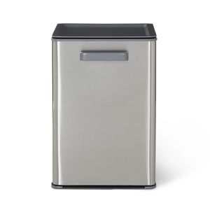 Image of GoodHome Kora Anthracite Metal & plastic Integrated Pull-out kitchen bin 13L