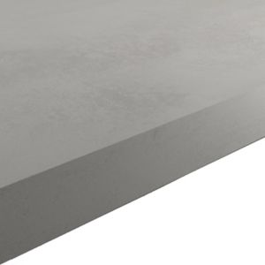 Image of GoodHome 38mm Kala Matt Grey Concrete effect Laminate & particle board Square edge Kitchen Worktop (L)3000mm