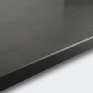 Image of 22mm Algiata Matt Grey Slate effect Laminate & particle board Round edge Kitchen Breakfast bar Worktop (L)2000mm