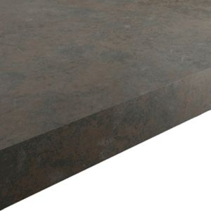 Image of GoodHome 38mm Kala Matt Carnival Stone effect Laminate Square edge Kitchen Breakfast bar Worktop (L)2000mm