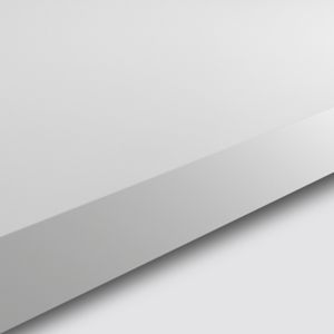 Image of GoodHome 38mm Berberis Super matt White Laminate & particle board Square edge Kitchen Worktop (L)3000mm