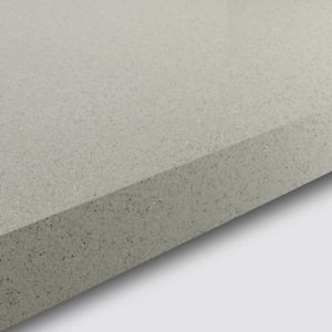 Image of GoodHome 38mm Berberis Gloss White Glitter effect Laminate & particle board Square edge Kitchen Worktop (L)3000mm