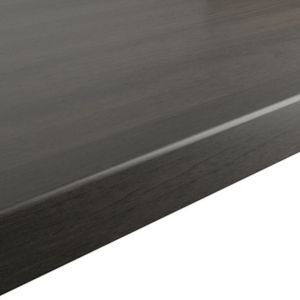 Image of GoodHome 38mm Kabsa Matt Grey Oak effect Laminate Round edge Kitchen Worktop (L)3000mm