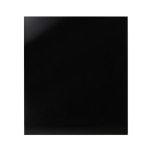 Image of GoodHome Nashi Black Glass effect Tempered glass Splashback (H)800mm (W)600mm (T)5mm