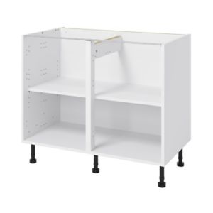 Image of GoodHome Caraway White Base cabinet (W)1000mm