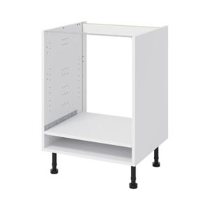 Image of GoodHome Caraway White Oven housing Base cabinet (W)600mm
