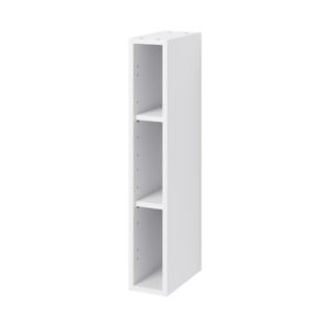 Image of GoodHome Caraway Matt White Tall Wall cabinet (W)150mm