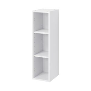 Image of GoodHome Caraway Matt White Tall Wall cabinet (W)250mm
