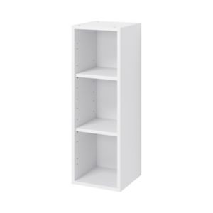 Image of GoodHome Caraway Matt White Tall Wall cabinet (W)300mm