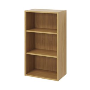 Image of GoodHome Caraway Oak effect Tall Wall cabinet (W)500mm