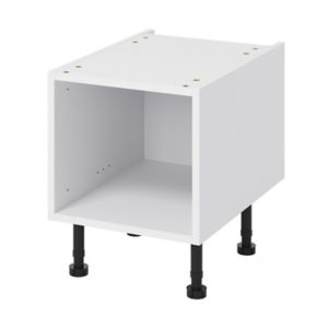 Image of GoodHome Caraway White Half height Base cabinet (W)400mm