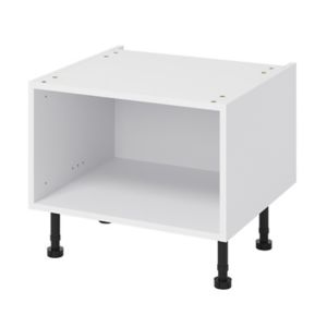 Image of GoodHome Caraway White Half height Base cabinet (W)600mm