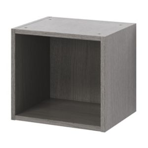 Image of GoodHome Caraway Oak effect Grey Bridging Wall cabinet (W)400mm