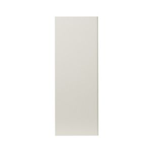 Image of GoodHome Stevia & Garcinia Gloss cream slab Standard Wall Clad on end panel (H)960mm (W)360mm