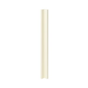 Image of GoodHome Stevia Gloss cream slab Standard Corner post (W)59mm (H)715mm