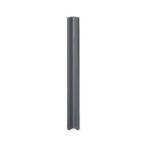 Image of GoodHome Stevia Gloss anthracite slab Standard Corner post (W)59mm (H)715mm