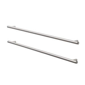 Image of GoodHome Annatto Brushed Nickel effect Aluminium Bar Cabinet Handle (L)510mm Pack of 2