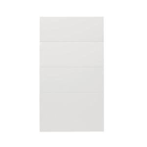 Image of GoodHome Alisma High gloss white slab Drawer front (W)400mm Pack of 4