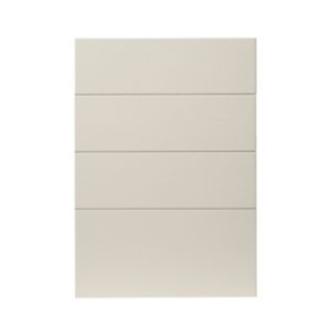 Image of GoodHome Verbena Matt cashmere painted natural ash shaker Drawer front (W)500mm Pack of 4