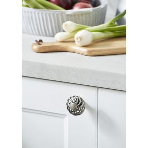 Image of GoodHome Ajika Pewter effect Aluminium Cabinet Handle (L)45mm Pack of 2