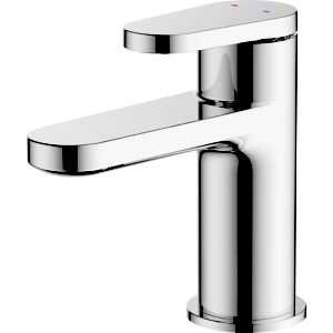 Image of GoodHome Berrow 1 lever Chrome-plated Contemporary Basin Mono mixer Tap