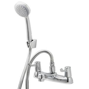Image of GoodHome Netley Chrome plated Universal bath shower mixer tap