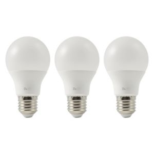 Image of Diall E27 10W 806lm GLS Warm white LED Light bulb Pack of 3