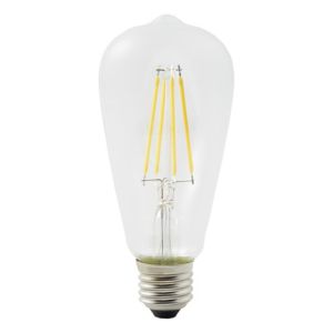 Image of Diall E27 7W 806lm ST64 Warm white LED Filament Light bulb