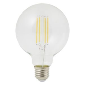 Image of Diall E27 8W 1055lm Globe Warm white LED Filament Light bulb