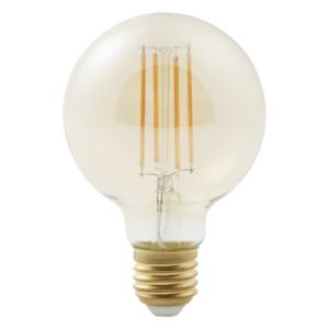 Image of Diall E27 9W 806lm Globe Warm white LED Filament Light bulb
