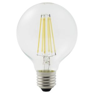 Image of Diall E27 12W 1521lm Globe Warm white LED Dimmable Filament Light bulb