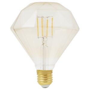 Image of Diall E27 6W 470lm Diamond Warm white LED Filament Light bulb