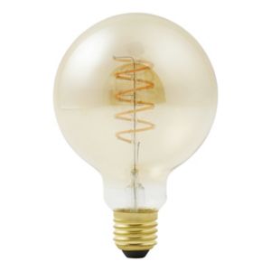 Image of Diall E27 5W 250lm Globe Warm white LED Filament Light bulb