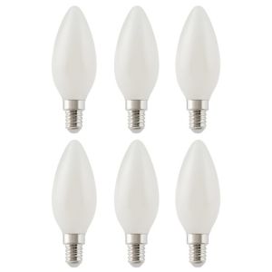 Image of Diall E14 2W 250lm Candle Warm white LED Light bulb Pack of 6