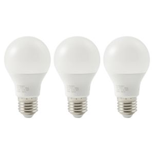 Image of Diall E27 10W 806lm GLS Neutral white LED Light bulb Pack of 3