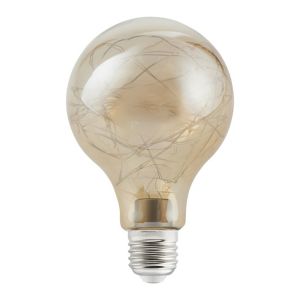 Image of Diall E27 1W 10lm GLS Warm white LED Filament Light bulb